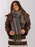 Women's Winter Scarf in Khaki-Purple