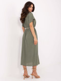 Oversize Midi Dress in Khaki
