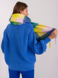 Cobalt Scarf with Fringes