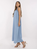 Oversize blue maxi dress
