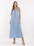 Oversize blue maxi dress