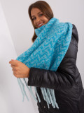 Blue Women's Knitted Scarf