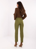 Elegant Trousers in Olive Green