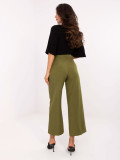 Elegant Wide-Leg Pants in Olive Green