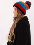 Striped Beanie with Pom-Pom