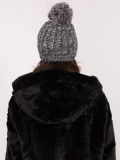 Stylish Gray Beanie with Application