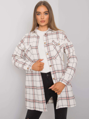 RUE PARIS Beige-Pink Checked Shirt