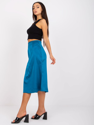 Stylish Midi Skirt in Marine Color