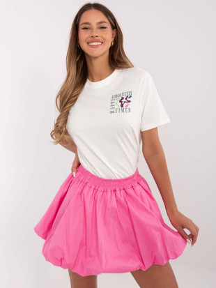 White T-Shirt with Print