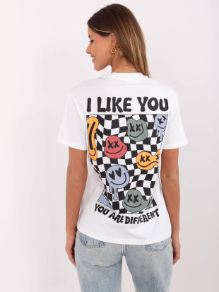 White Printed T-Shirt