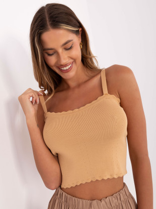 Beige Short Top RUE PARIS