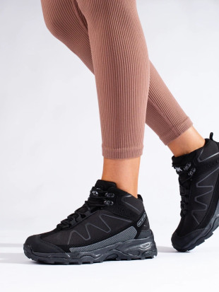 Women's Black Trekking Boots with High Shaft DK