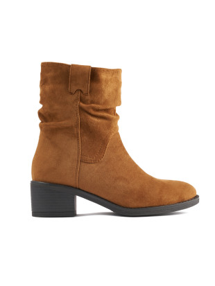 Brown Cowboy Ankle Boots