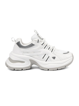 White Women's Platform Sneakers
