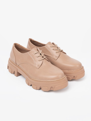 Beige Platform Shoes