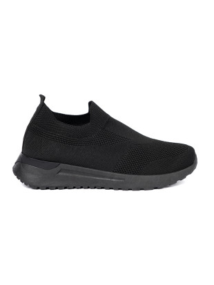 Black Slip-On Sneakers