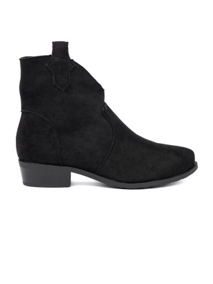 Black Suede Ankle Boots