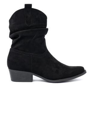 Black Ankle Boots with Classic Cut