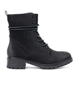 Trendy Black Workers with Decorative Lacing