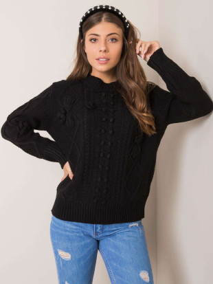 Black Sweater with Braids
