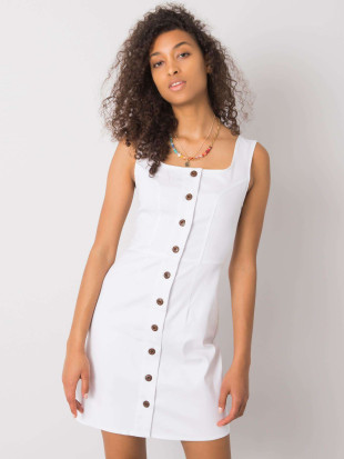 White Dress with Buttons