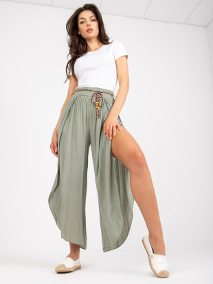 Stylish Khaki High-Waisted Pants