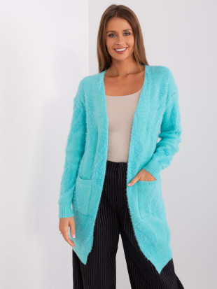 Mint Patterned Cardigan Without Closure