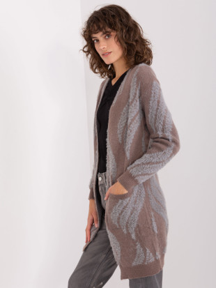 Dark Brown Knitted Cardigan