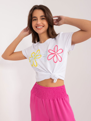 White T-Shirt with Application