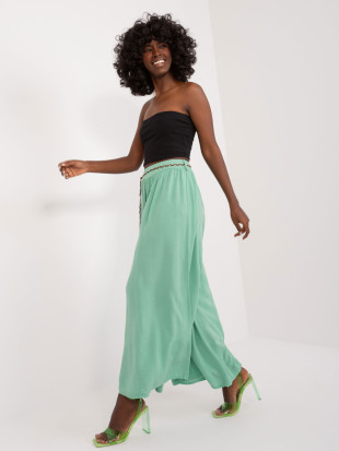 Comfortable Palazzo Pants in Pistachio Color