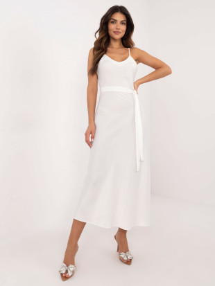Elegant Flared Dress in Ecru
