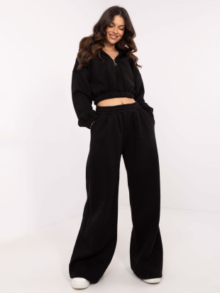 Stylish Black Hoodie Set