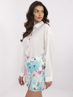 Elegant Floral Skirt in Mint Color