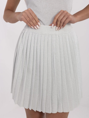 Silver Mini Skirt