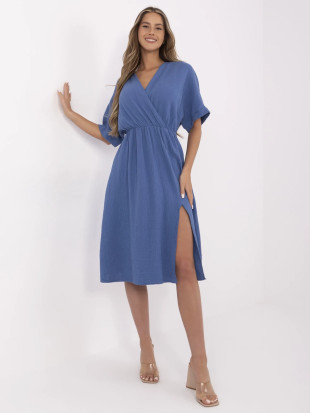 Flared Blue Dress