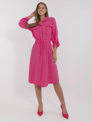 Stylish Midi Dress with Long Sleeves