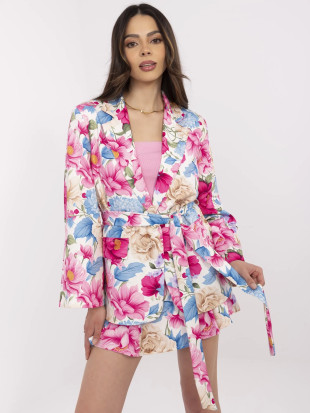Elegant Pink Set with Floral Pattern