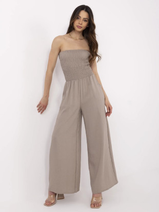 Stylish Beige Sleeveless Jumpsuit
