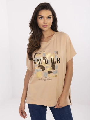 Stylish Blouse in Camel Color