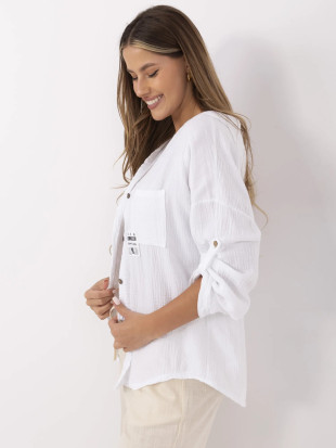 White Hooded Shirt