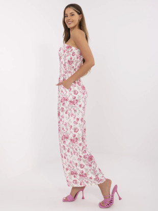 Floral Jumpsuit in Ecru