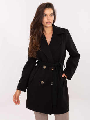 Elegant Transitional Coat in Black