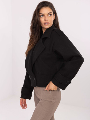 Elegant Black Transitional Coat