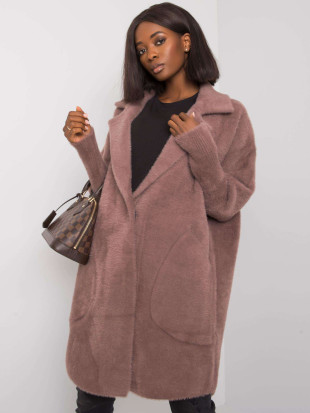 Purple Alpaca Fluffy Coat