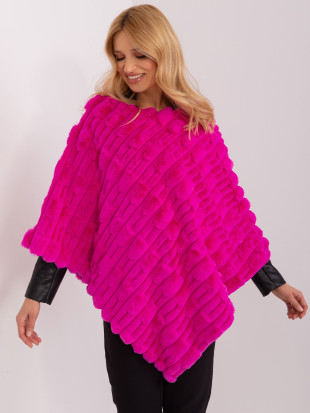 Fuchsia poncho with lining