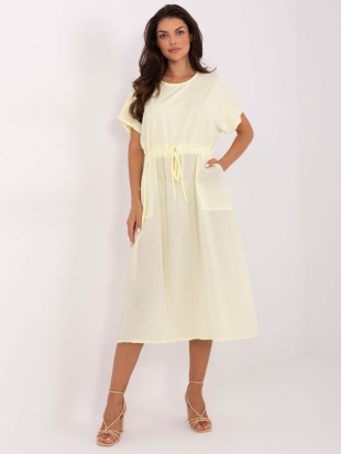 Flared Summer Dress in Bright Yellow