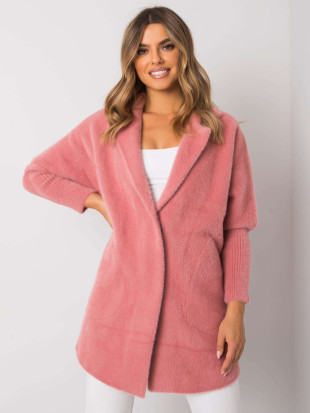 Pink Fluffy Alpaca Transitional Coat